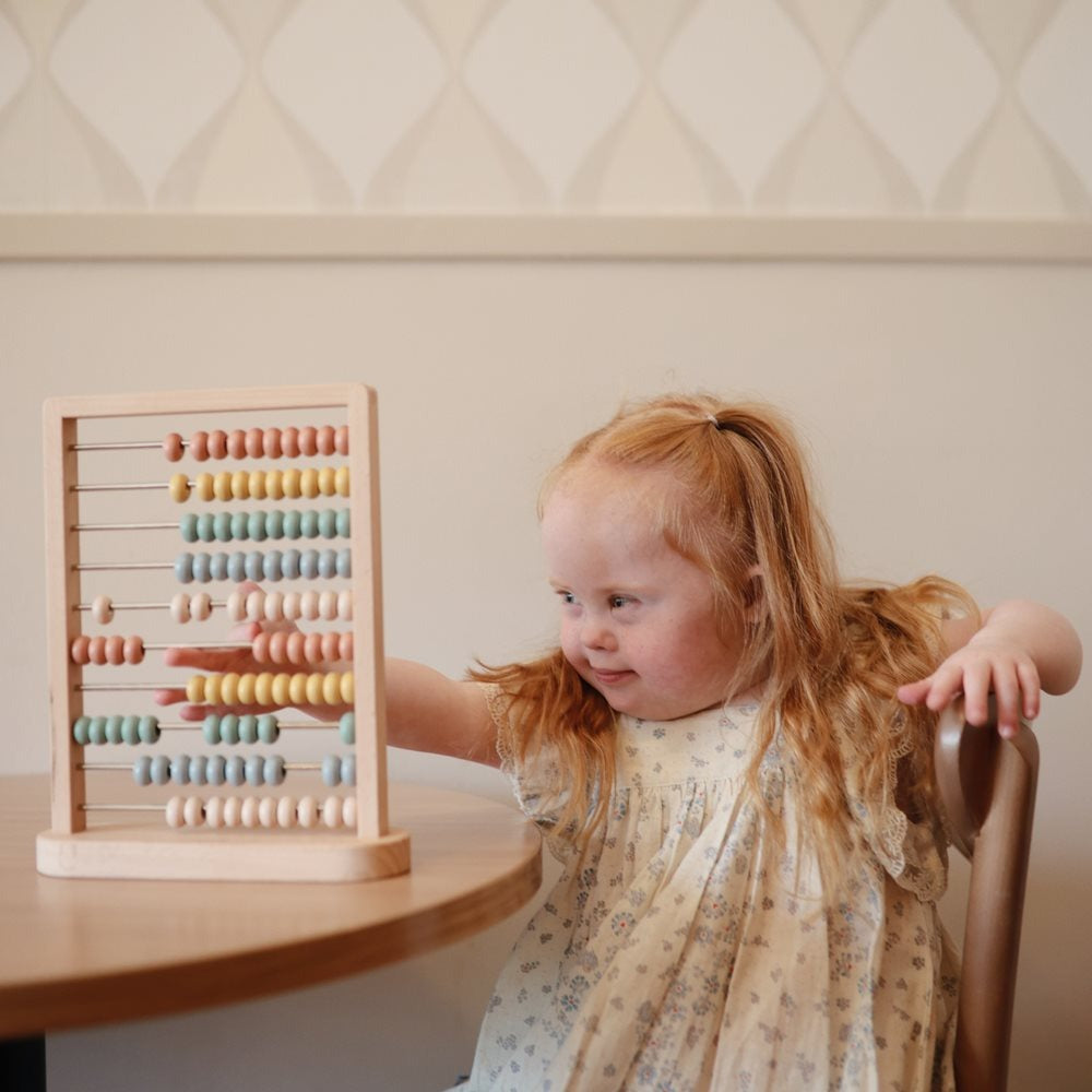 Mushie - Wooden Abacus - Mabel & Fox