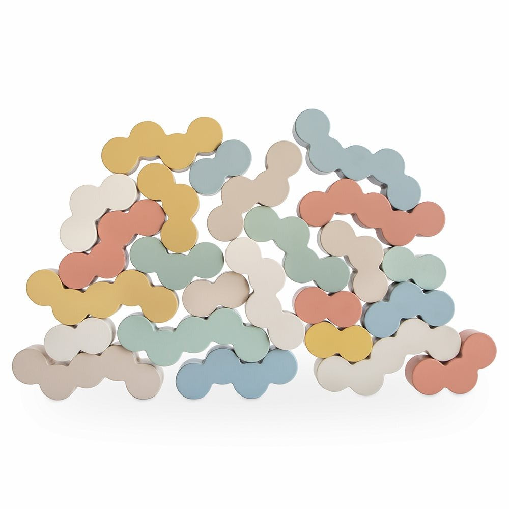 Mushie - Wooden Balance Blocks - Mabel & Fox