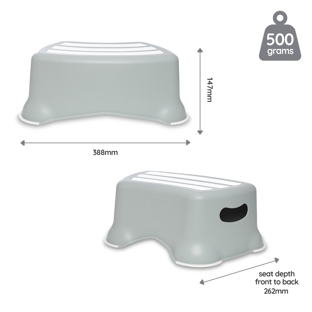 My Carry Potty - My Little Step Stool - Grey Pastel - Mabel & Fox