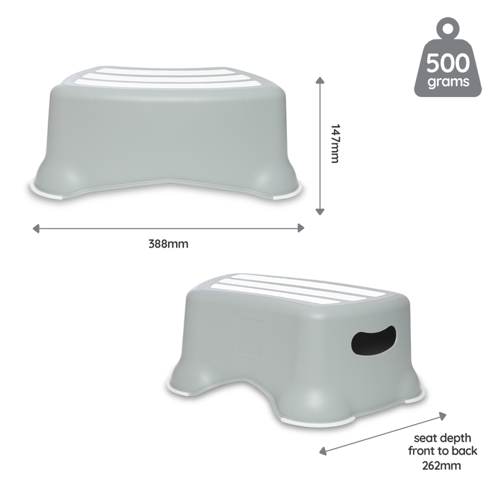 My Carry Potty - My Little Step Stool - Grey Pastel - Mabel & Fox