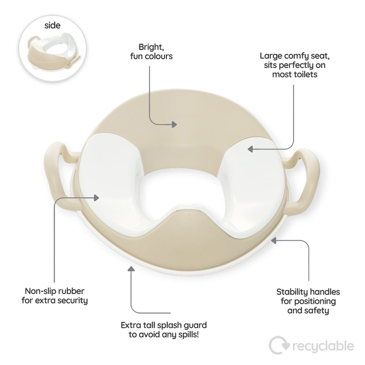 My Carry Potty - My Little Trainer Seat - Natural Beige - Mabel & Fox