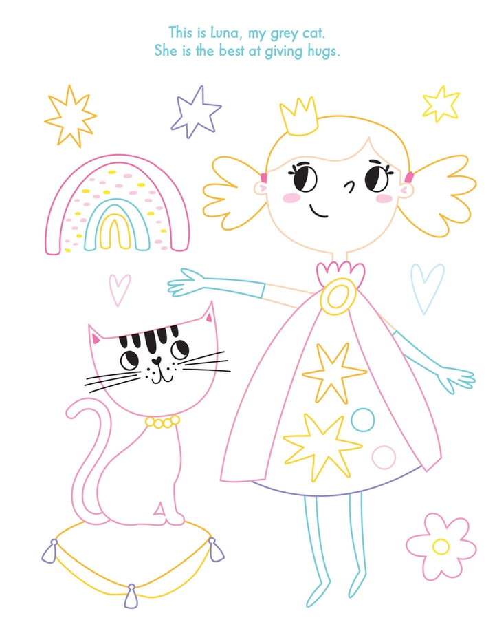 My Gem Art Colouring Book: Princesses - 1000 Colourful Gems For Kids - Mabel & Fox