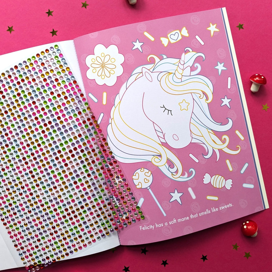 My Gem Art Colouring Book: Unicorns - 1000 Sparkling Gems For Kids - Mabel & Fox
