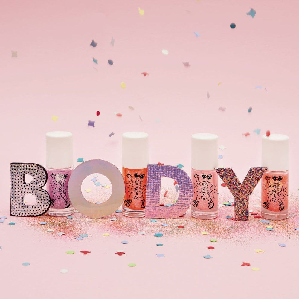 Nailmatic - Body Glitter Rollette - Raspberry - Mabel & Fox