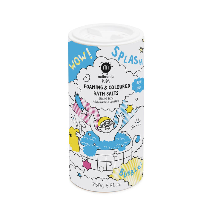 Nailmatic - Foaming Bath Salts - Blue - Mabel & Fox