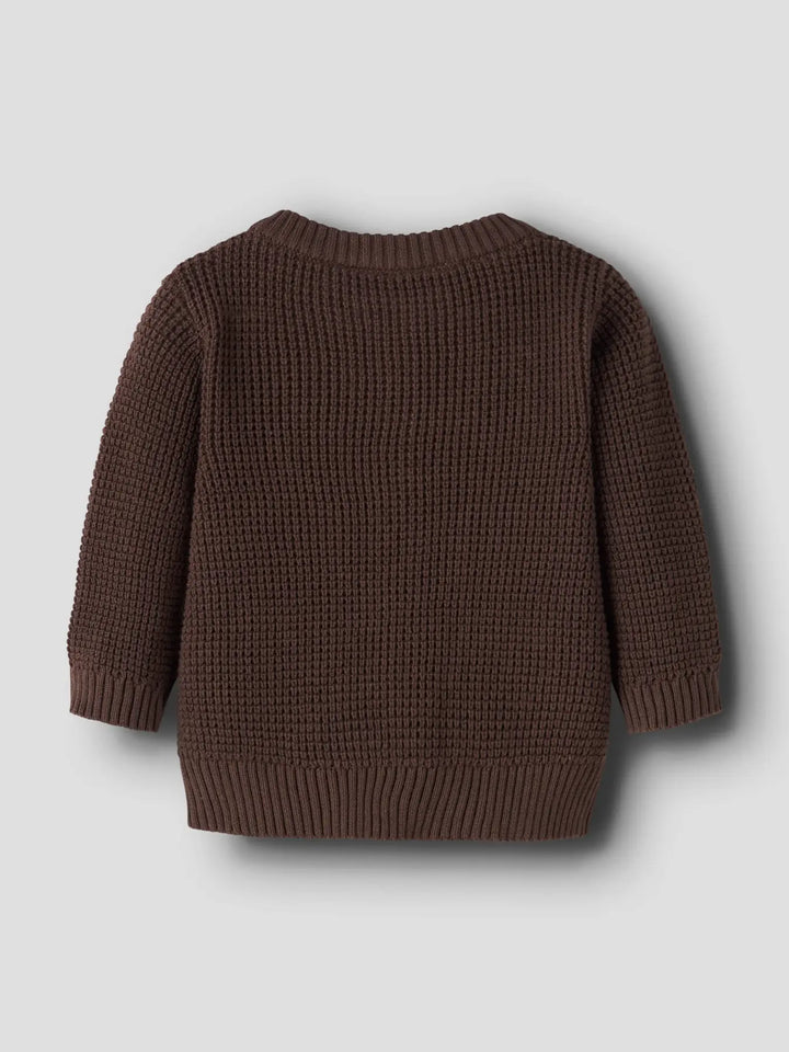 Name It - Knit Cardigan - Dark Brown - Mabel & Fox