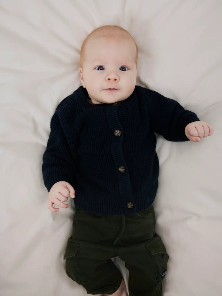 Name It - Knit Cardigan - Navy - Mabel & Fox