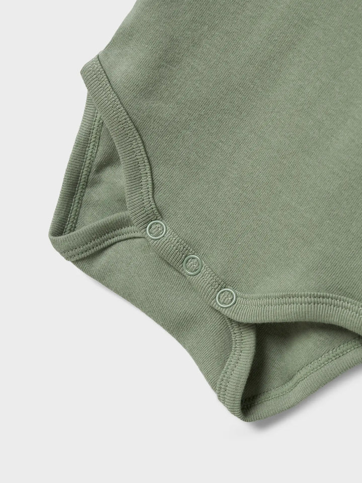 Name It - Long Sleeve Bodysuit Set - Elephants (3 Pcs) - Mabel & Fox