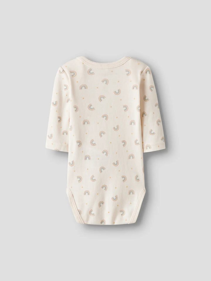 Name It - Long Sleeve Bodysuit Set - Rainbows (3 Pcs) - Mabel & Fox