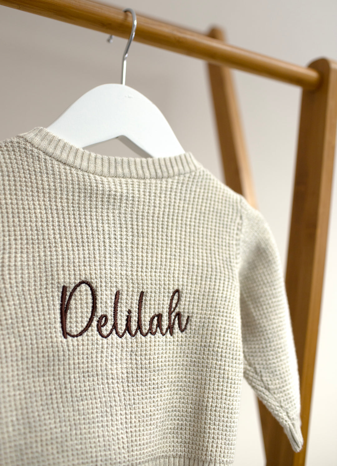 Name It - Personalised Knit Cardigan - Cream - Mabel & Fox