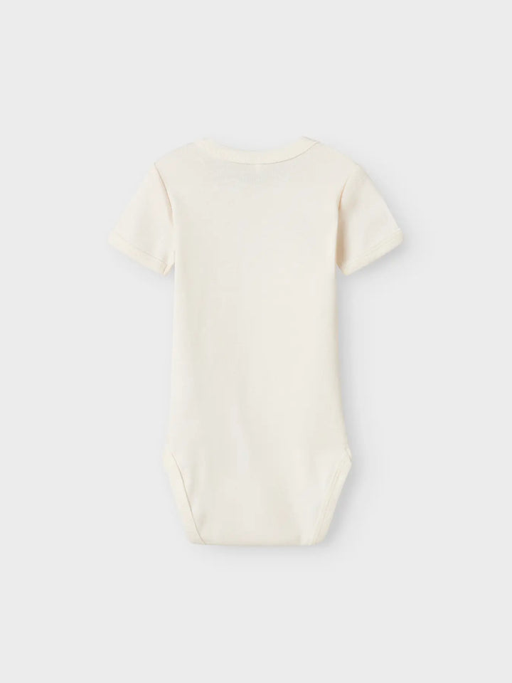 Name It - Short Sleeve Bodysuit Set - Flowers (3 Pcs) - Mabel & Fox