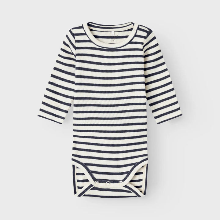 Name It - Striped Bodysuit - Dark Sapphire - Mabel & Fox