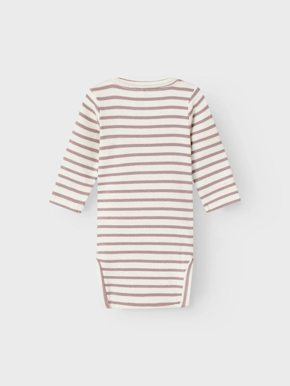 Name It - Striped Bodysuit - Deauville Mauve - Mabel & Fox