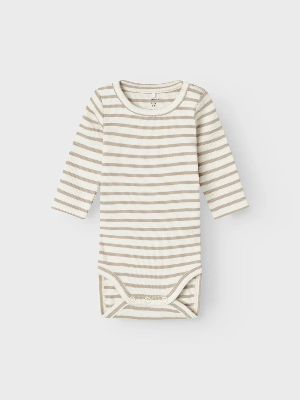 Name It - Striped Bodysuit - Pure Cashmere - Mabel & Fox