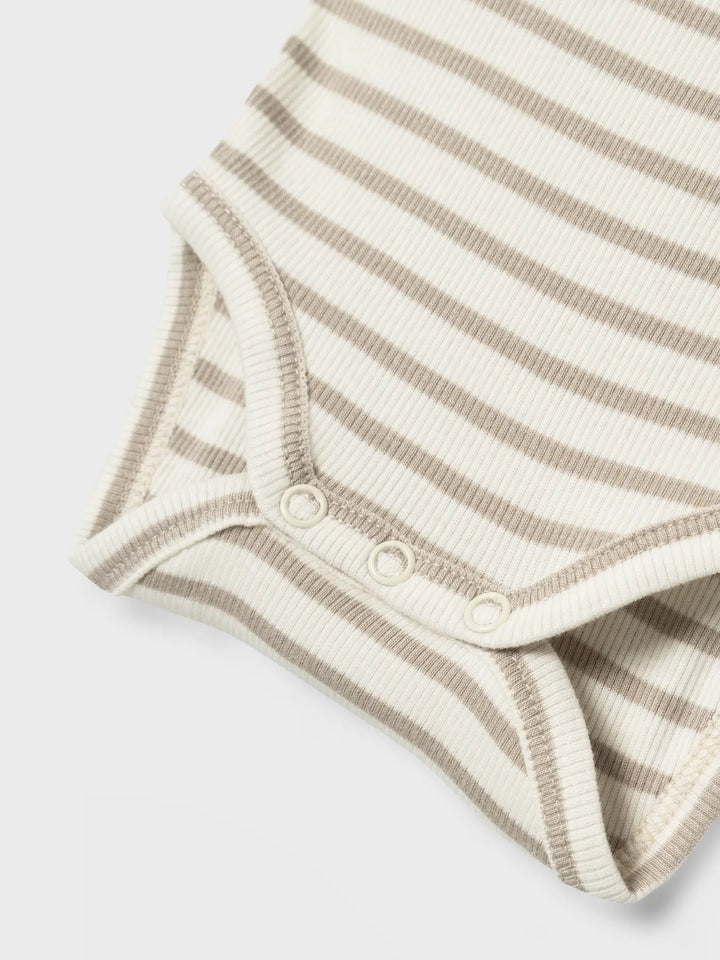 Name It - Striped Bodysuit - Pure Cashmere - Mabel & Fox