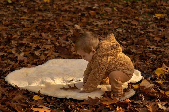 Naturally Sheepskins - Sheepskin Footmuff - Black - Mabel & Fox