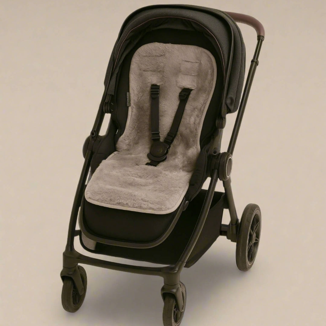 Naturally Sheepskins - Sheepskin Pram Liner - Original Grey - Mabel & Fox