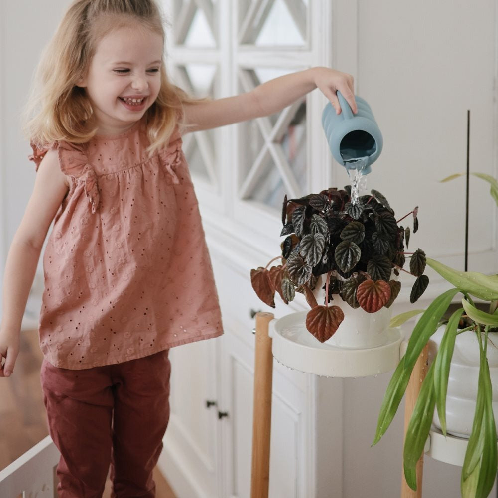 Mushie - Silicone Watering Can - French Blue - Mabel & Fox