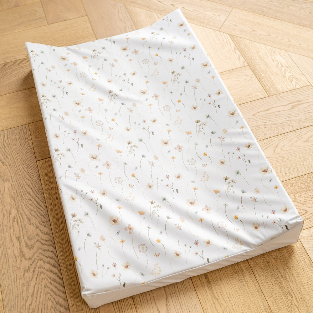 Mabel & Fox - Wedge Baby Changing Mat - Spring Flowers - Mabel & Fox