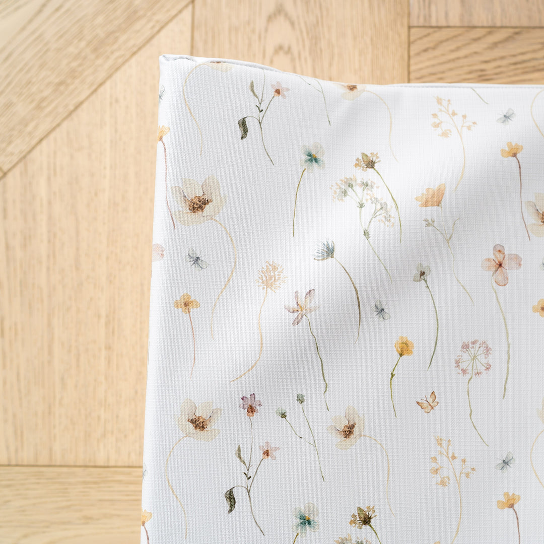 Mabel & Fox - Wedge Baby Changing Mat - Spring Flowers - Mabel & Fox