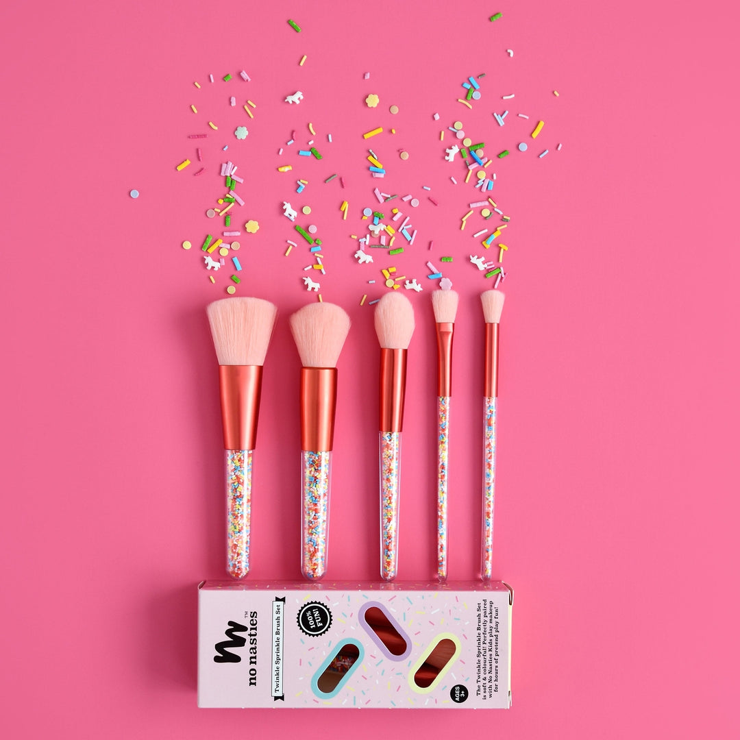 No Nasties – Kids Makeup Brush Set – Twinkle Sprinkle - Mabel & Fox
