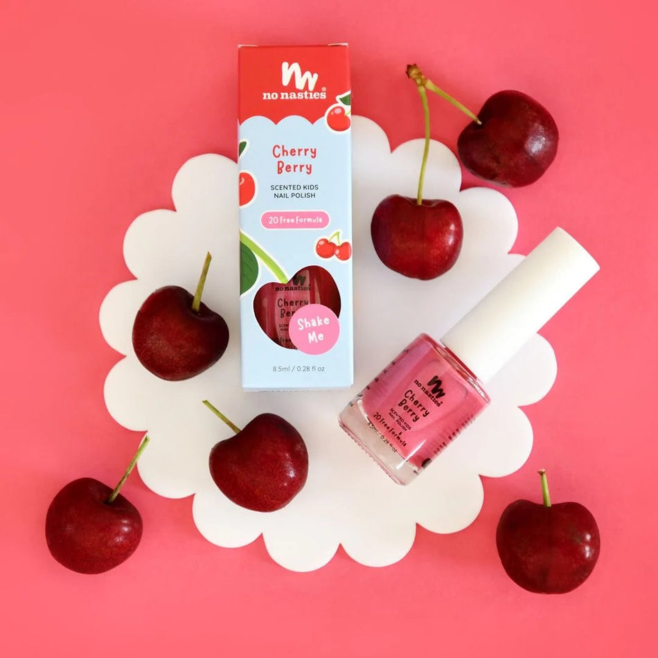 No Nasties – Nail Polish – Cherry Berry - Mabel & Fox