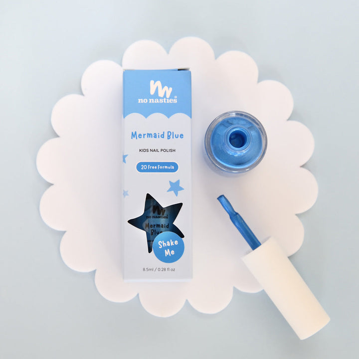 No Nasties – Nail Polish – Mermaid Blue - Mabel & Fox