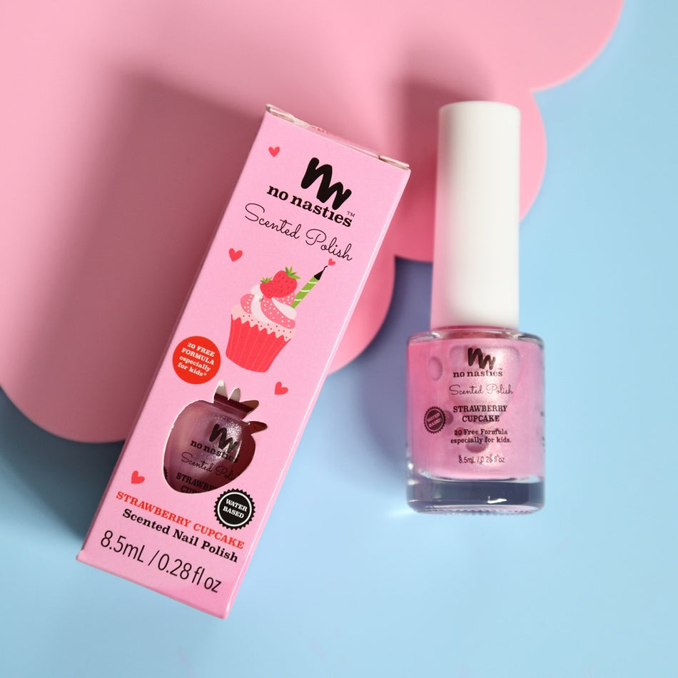 No Nasties – Nail Polish – Strawberry Cupcake - Mabel & Fox