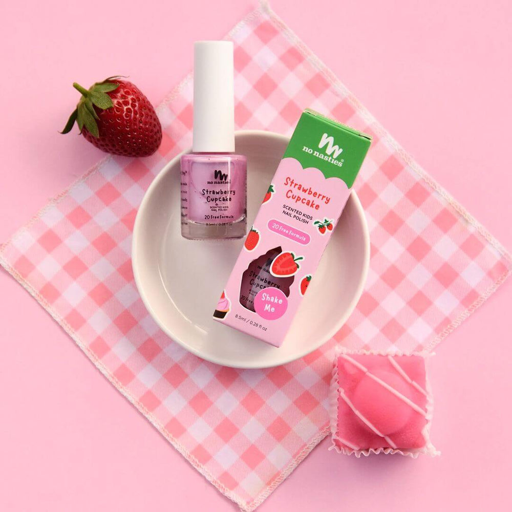No Nasties – Nail Polish – Strawberry Cupcake - Mabel & Fox