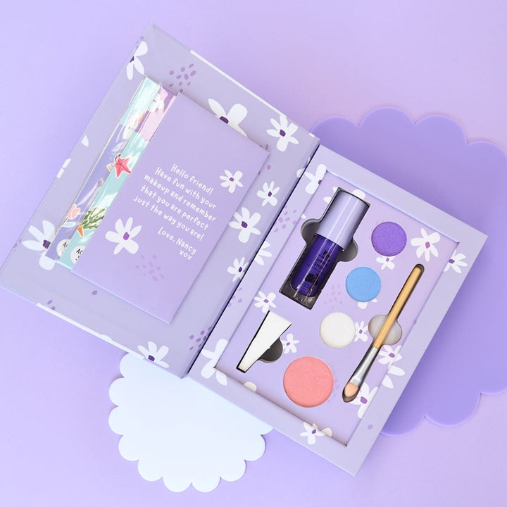 No Nasties – Natural Kids Makeup Set & Lip Gloss – Nancy Purple - Mabel & Fox