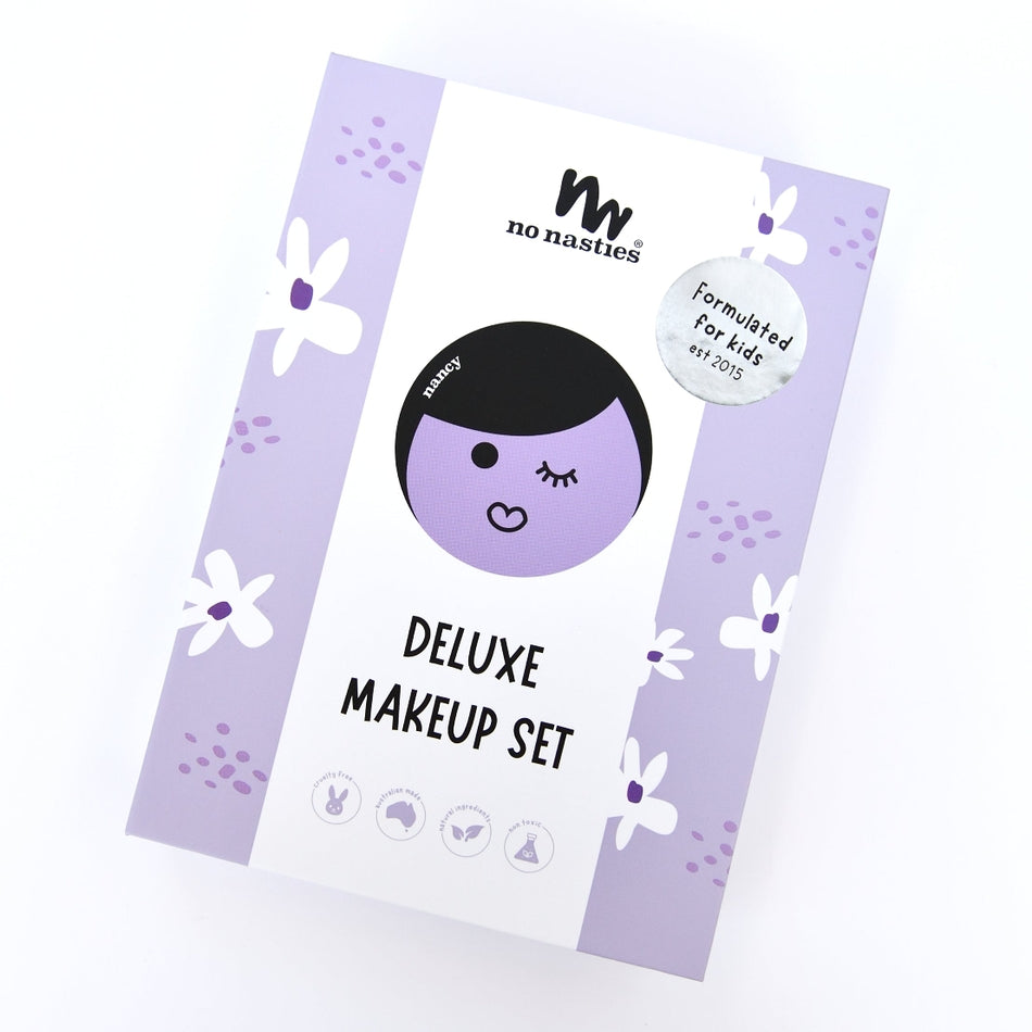 No Nasties – Natural Kids Makeup Set & Lip Gloss – Nancy Purple - Mabel & Fox