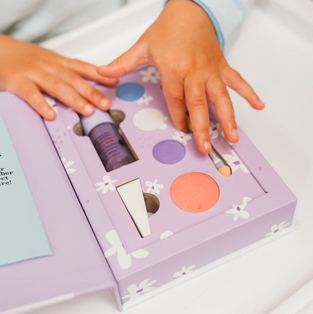 No Nasties – Natural Kids Makeup Set & Lip Gloss – Nancy Purple - Mabel & Fox