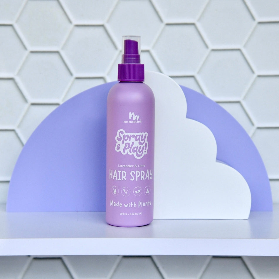 No Nasties – SLiCK KiDS™ Plant Based Hair Spray – Lavender & Fresh Lime 200ml - Mabel & Fox