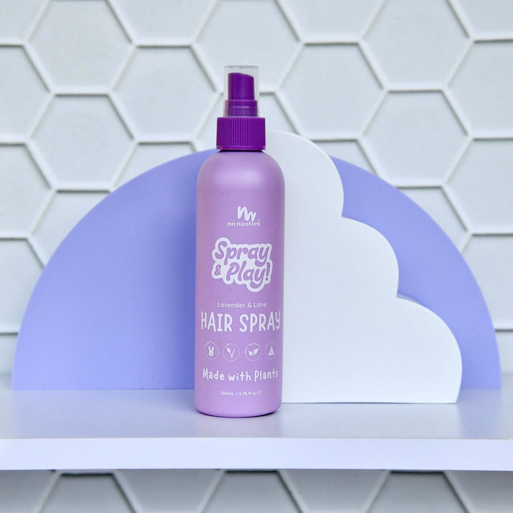 No Nasties – SLiCK KiDS™ Plant Based Hair Spray – Lavender & Fresh Lime 200ml - Mabel & Fox