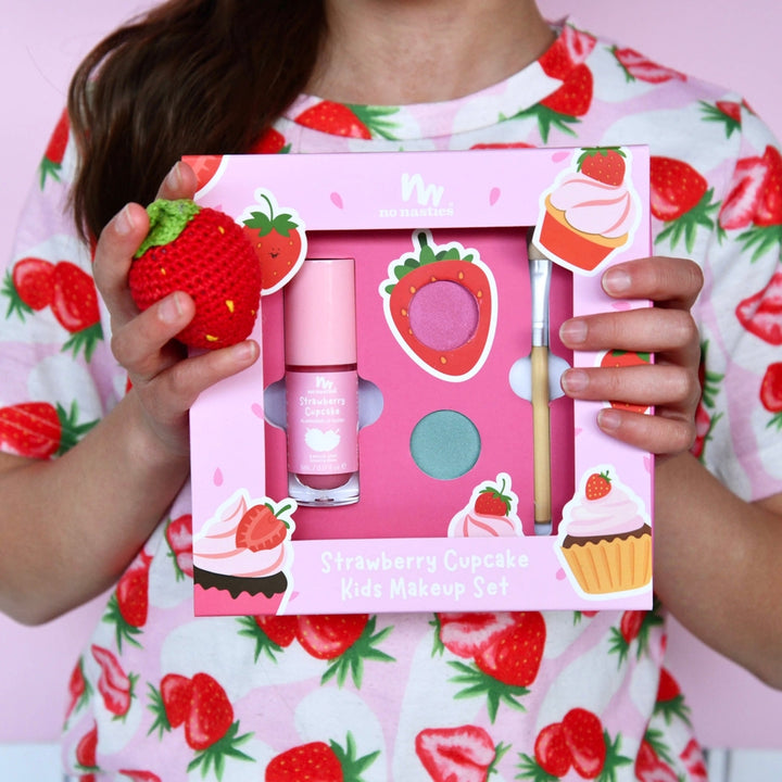 No Nasties – Strawberry Cupcake Gift Set - Mabel & Fox