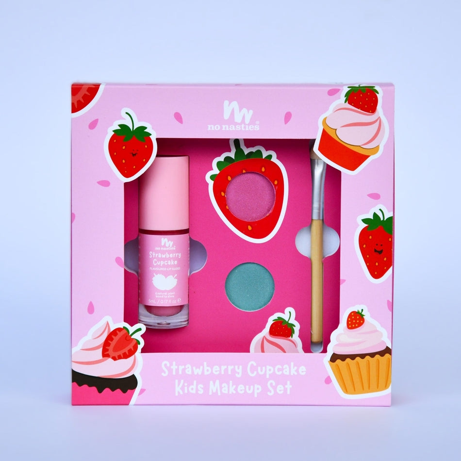 No Nasties – Strawberry Cupcake Gift Set - Mabel & Fox