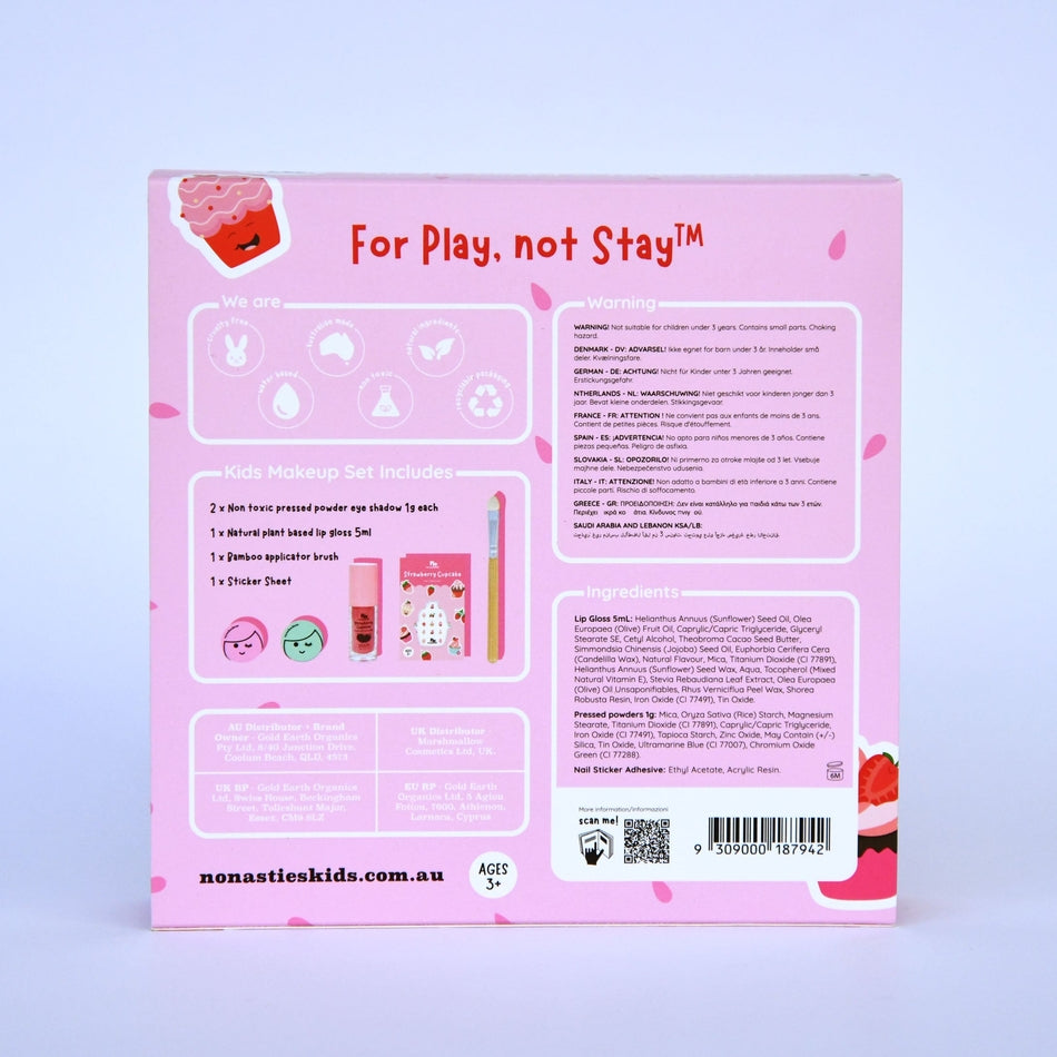 No Nasties – Strawberry Cupcake Gift Set - Mabel & Fox