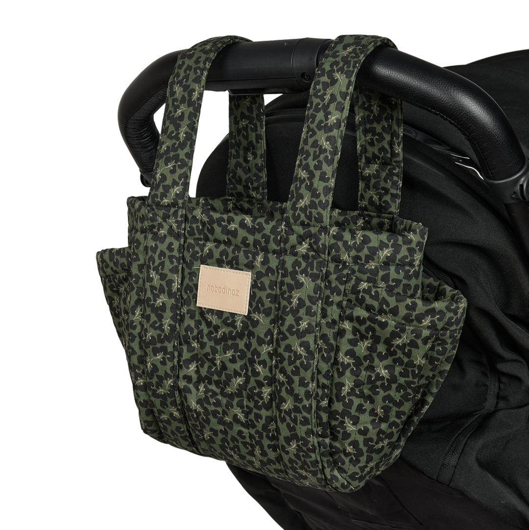 Nobodinoz - Hyde Park Stroller Organiser - Forest Yumiko - Mabel & Fox