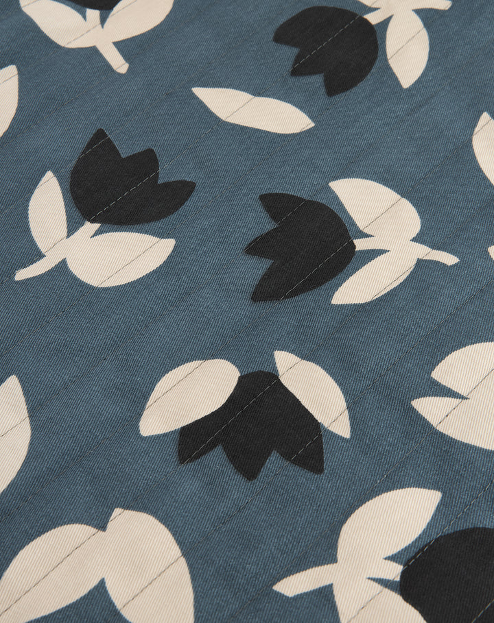 Nobodinoz - Hyde Park Tote Bag - Blue Black Tulips - Mabel & Fox