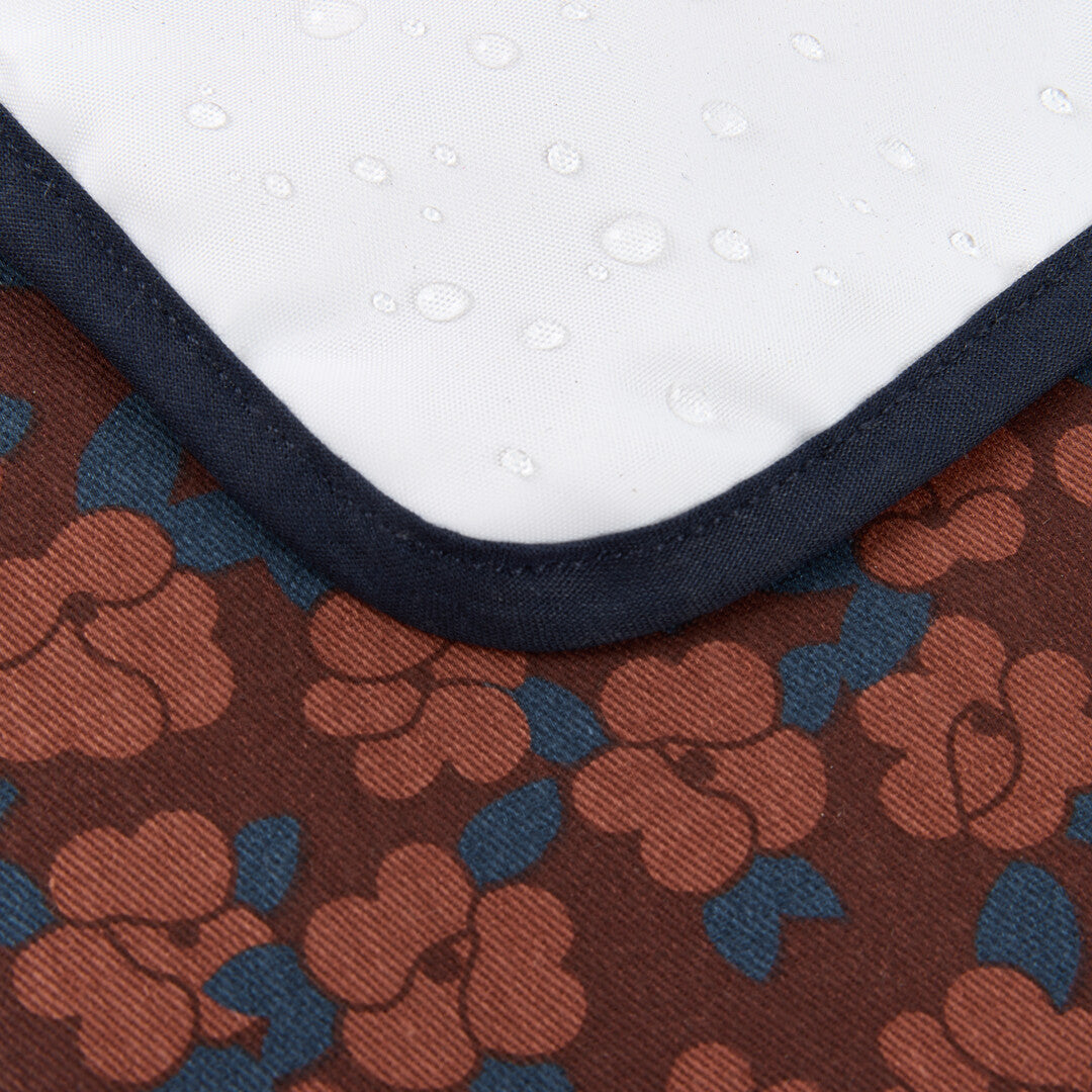 Nobodinoz- Hyde Park Waterproof Changing Pad - Maroon Poppies - Mabel & Fox