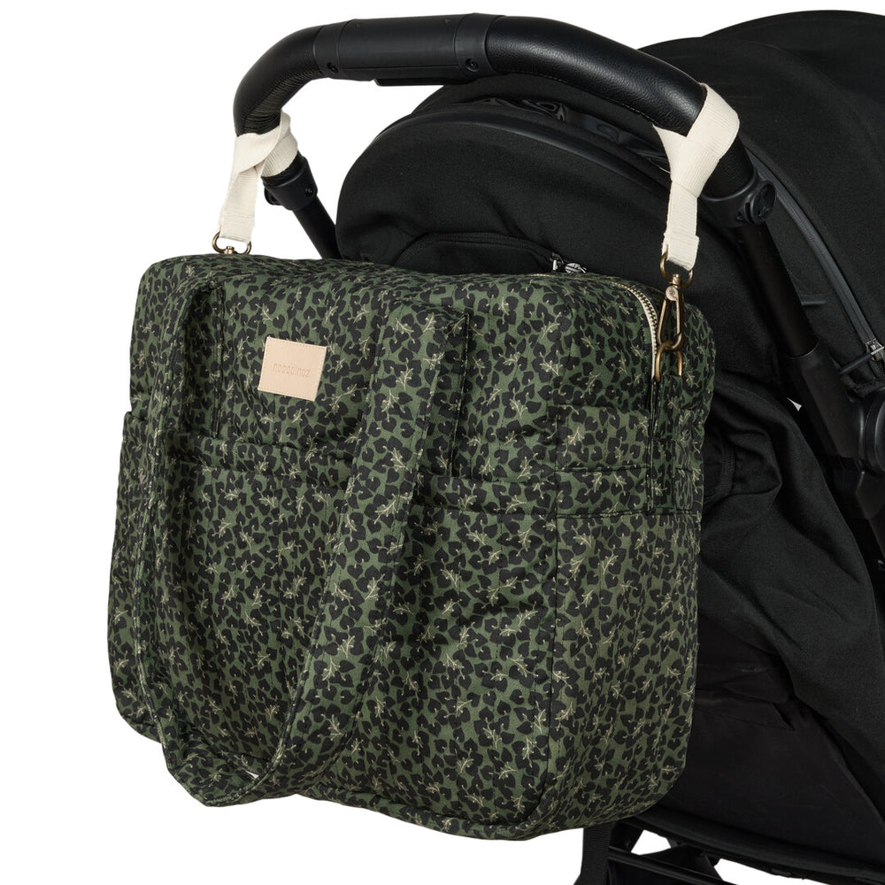 Nobodinoz- Hyde Park Waterproof Stroller Bag - Forest Yumiko - Mabel & Fox