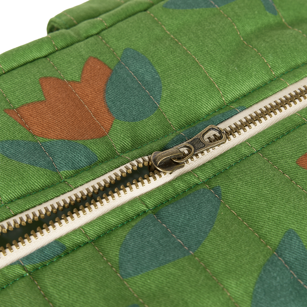 Nobodinoz - Hyde Park Waterproof Stroller Bag - Green Tulips