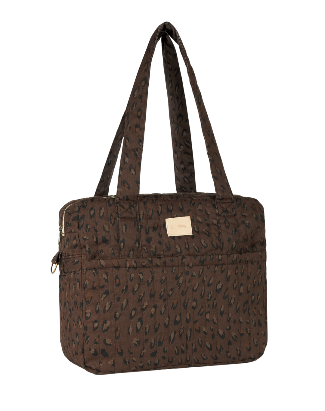 Nobodinoz- Hyde Park Waterproof Stroller Bag- Leonie Brown - Mabel & Fox