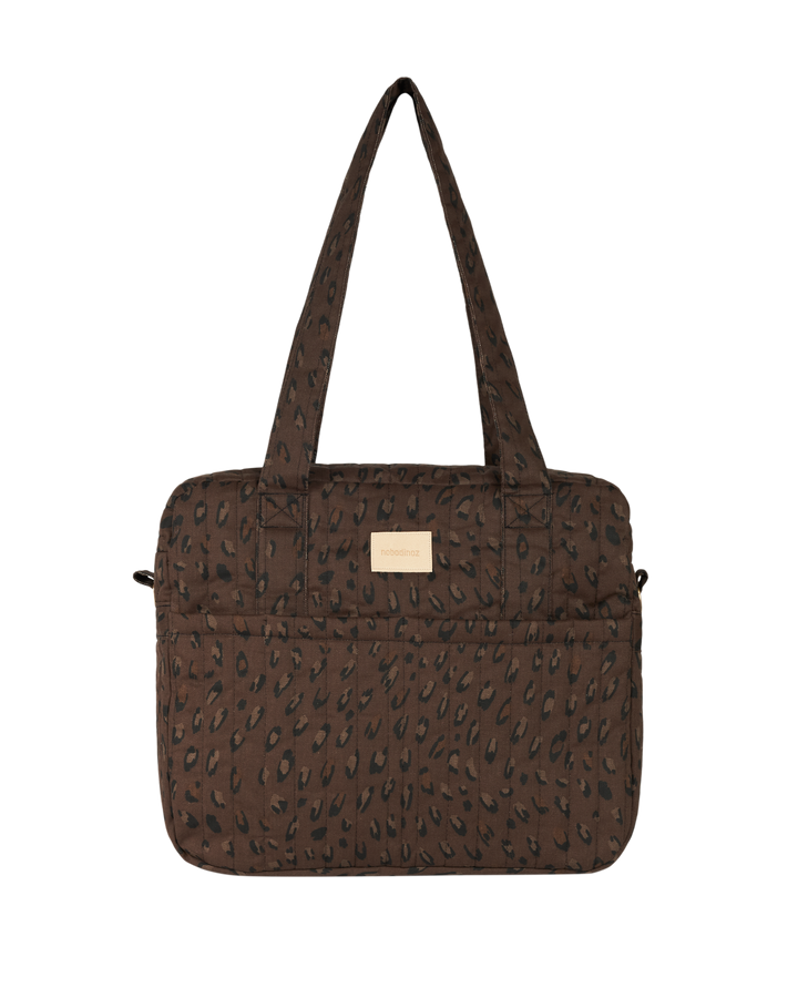 Nobodinoz- Hyde Park Waterproof Stroller Bag- Leonie Brown - Mabel & Fox
