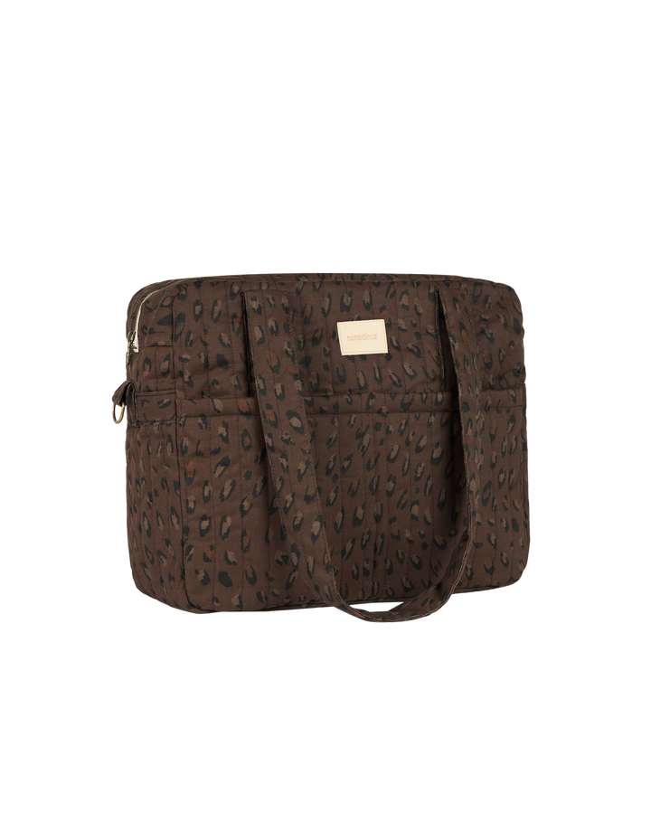 Nobodinoz- Hyde Park Waterproof Stroller Bag- Leonie Brown - Mabel & Fox