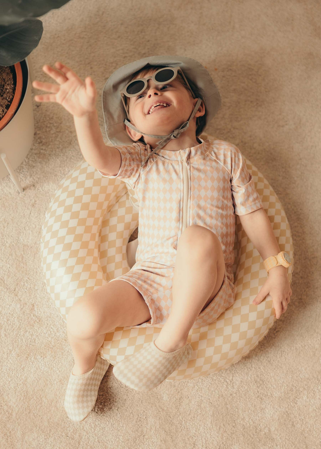 Mrs Ertha - Inflatable Baby Seat - Speckled Diamond