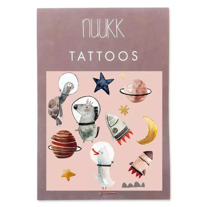 Nuukk - Temporary Organic Tattoo Sheets - Space - Mabel & Fox