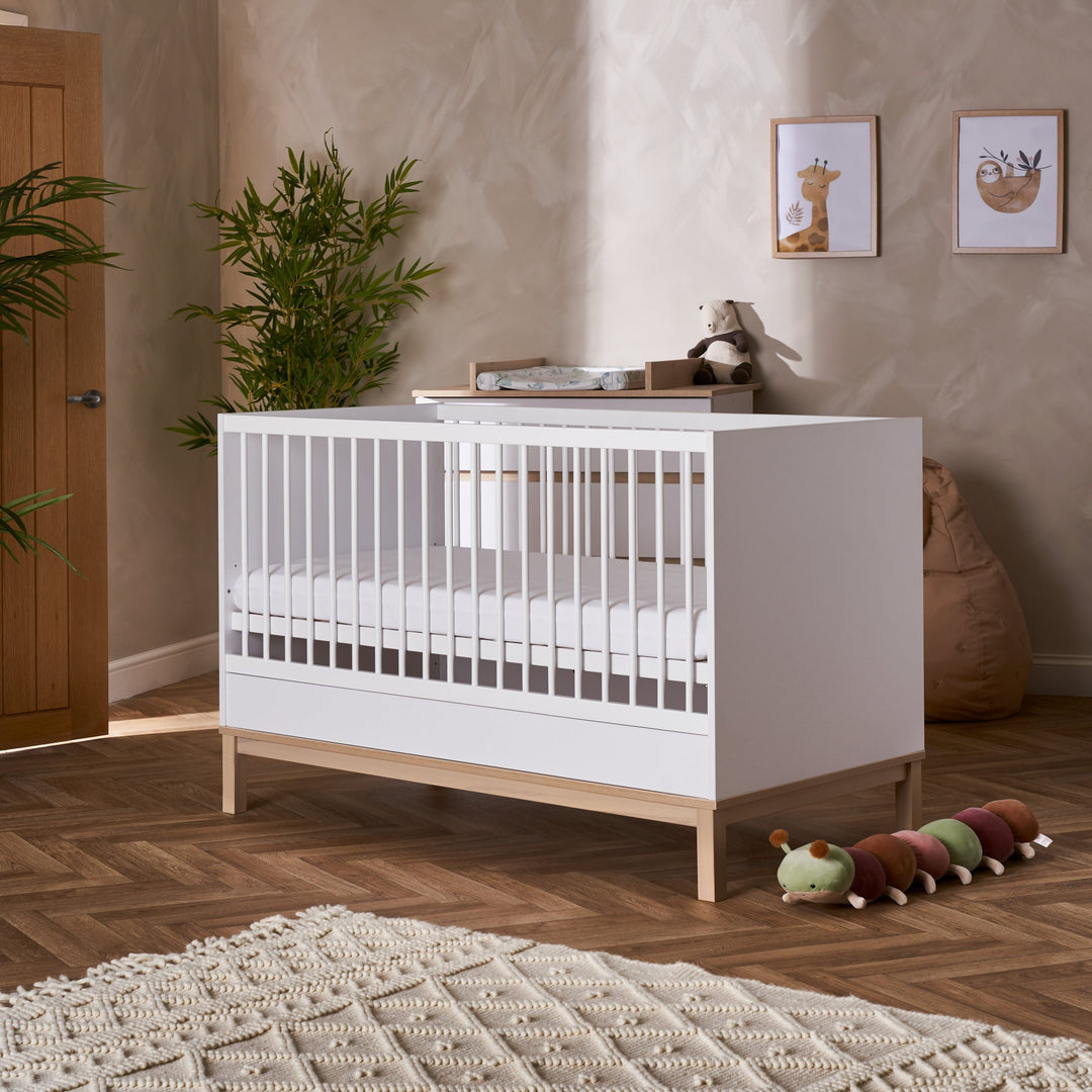 OBaby - Astrid Cot Bed - White - Mabel & Fox
