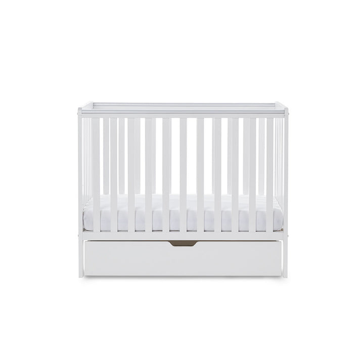 OBaby - Bantam Space Saver Cot & Under Drawer - White - Mabel & Fox