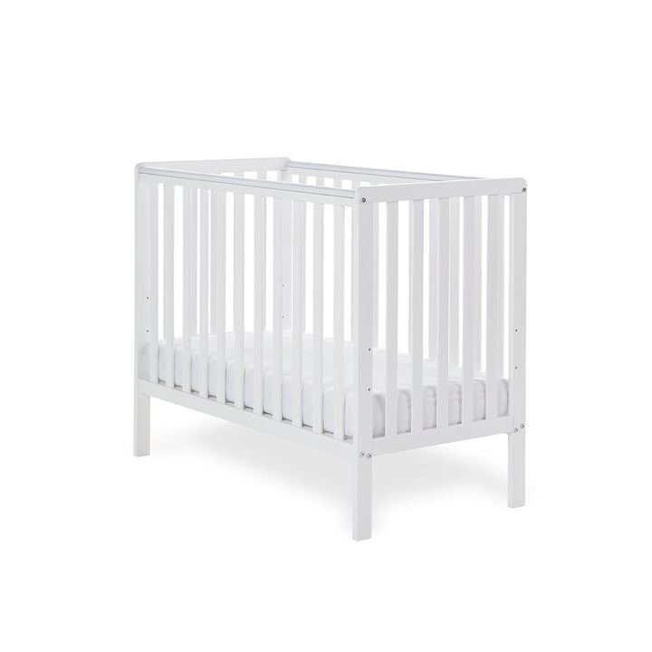 OBaby - Bantam Space Saver Cot - White - Mabel & Fox
